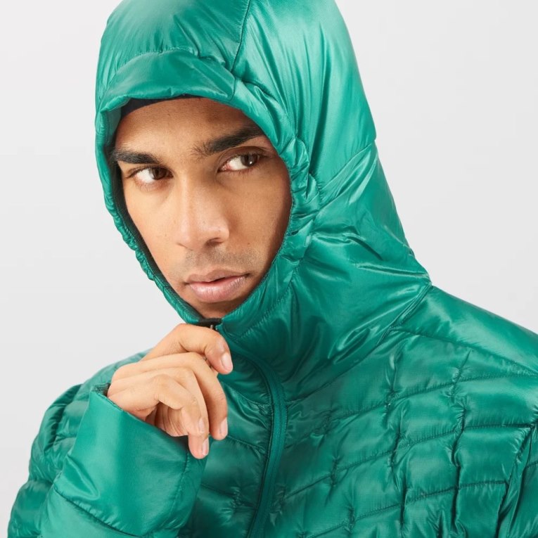 Salomon Outline Down Men's Insulated Jackets Green | CA 9P13